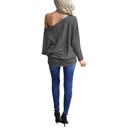 Women's Off-Shoulder Long-Sleeved Top DailySale