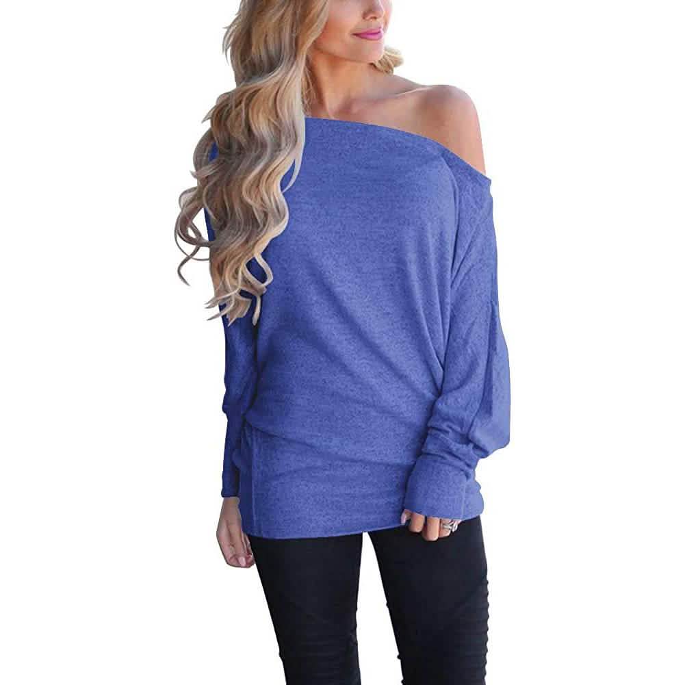 Women's Off-Shoulder Long-Sleeved Top DailySale