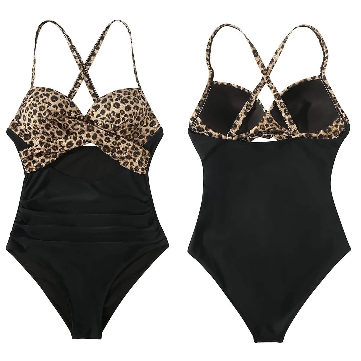 Women's One Piece High Waist Swimwear Tummy Control Cutout DailySale