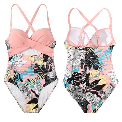 Women's One Piece High Waist Swimwear Tummy Control Cutout DailySale