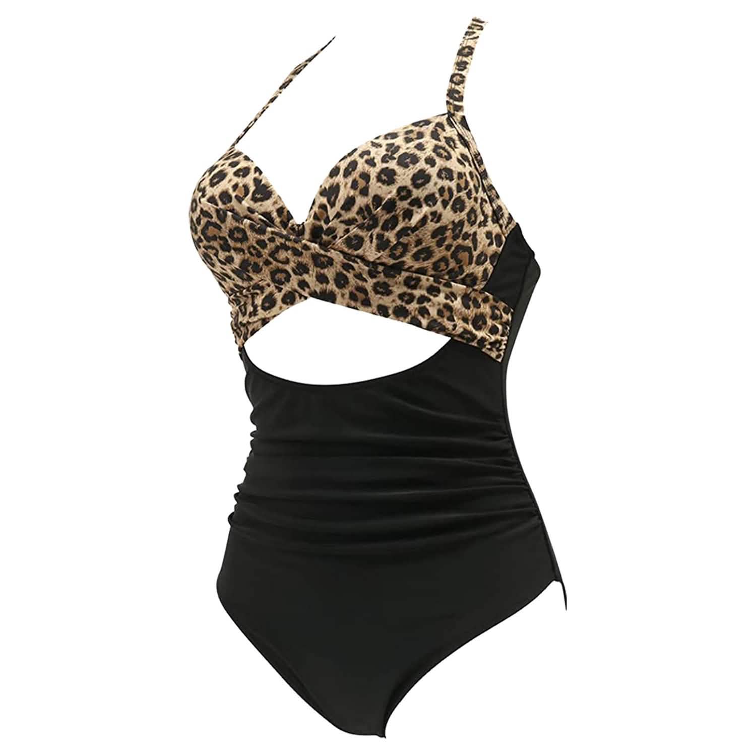 Women's One Piece High Waist Swimwear Tummy Control Cutout DailySale