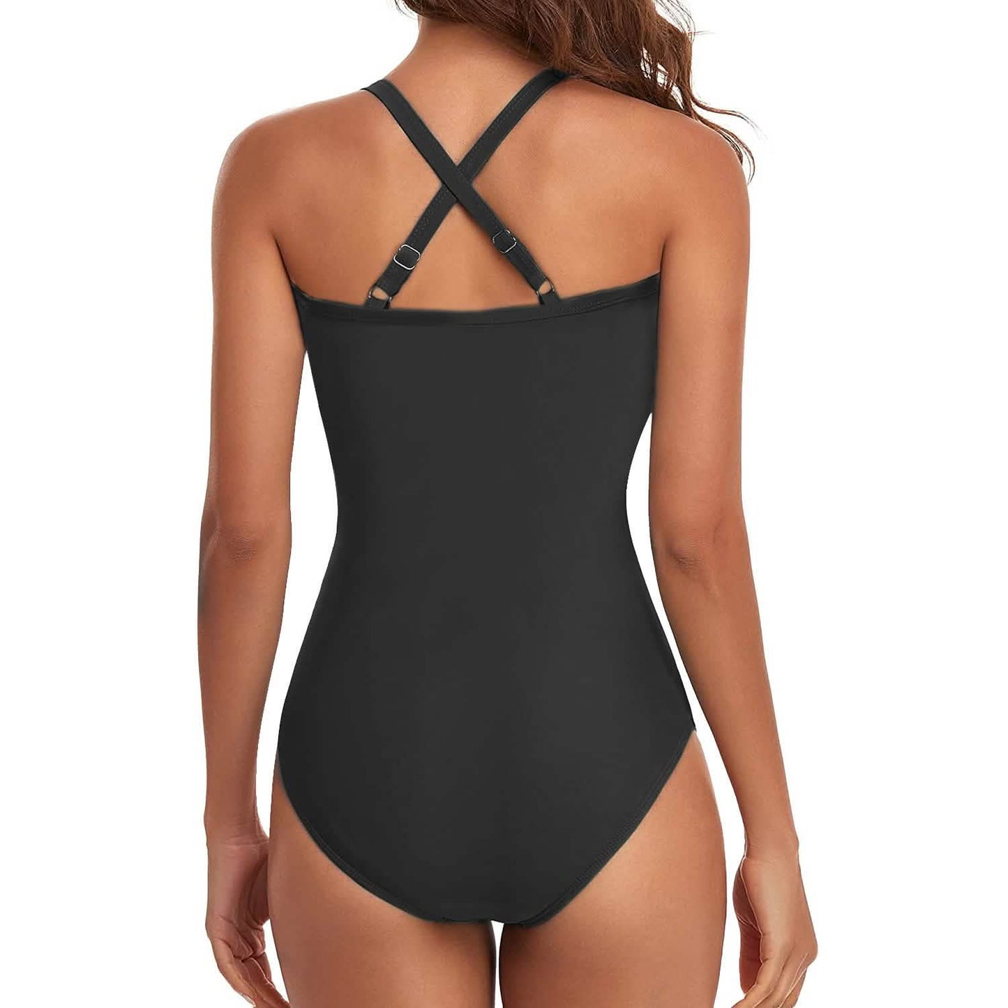 Women's One Piece High Waist Swimwear Tummy Control Cutout DailySale