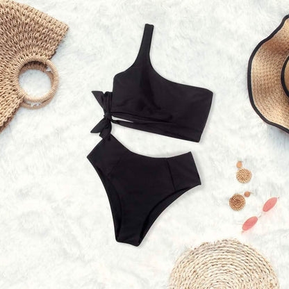 Women's One Shoulder High Waist Bikini DailySale