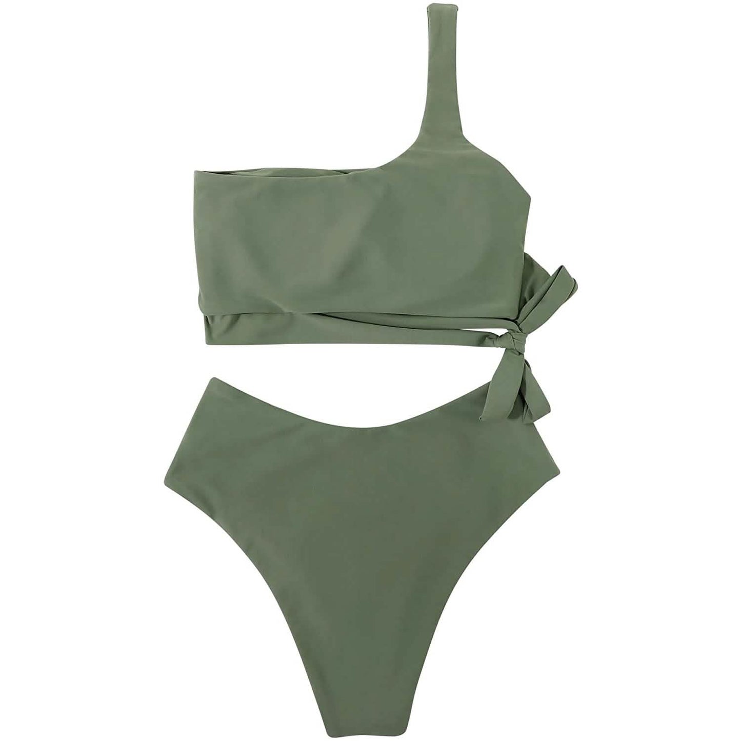Women's One Shoulder High Waist Bikini DailySale