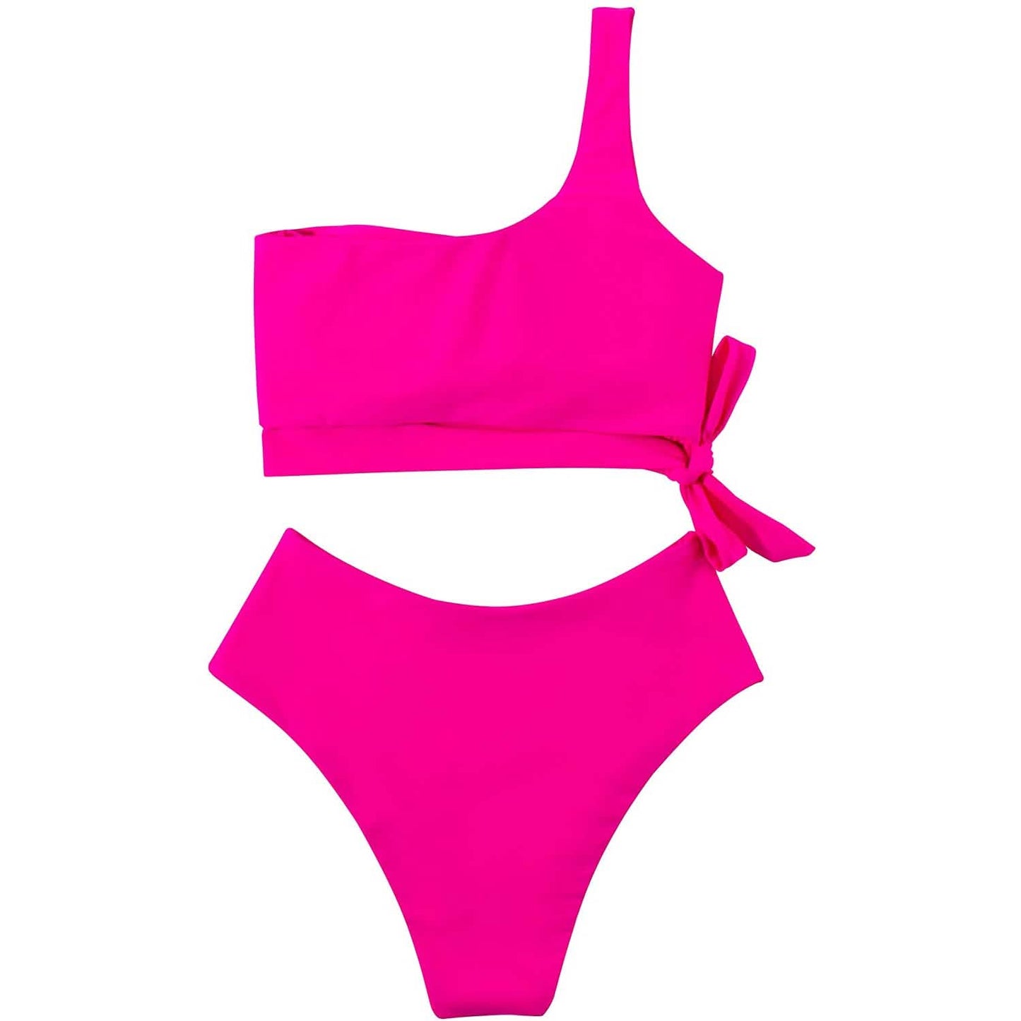 Women's One Shoulder High Waist Bikini DailySale