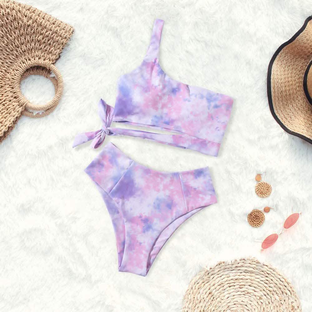 Women's One Shoulder High Waist Bikini DailySale