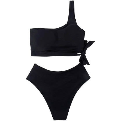 Women's One Shoulder High Waist Bikini DailySale