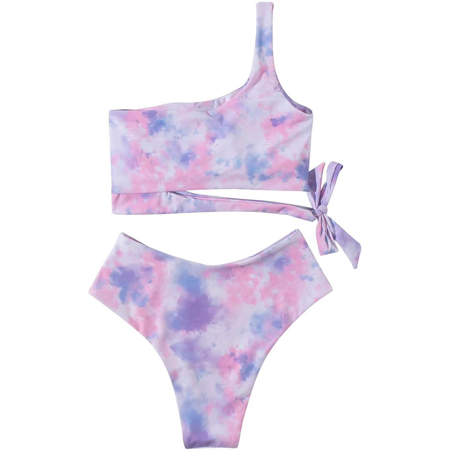 Women's One Shoulder High Waist Bikini DailySale