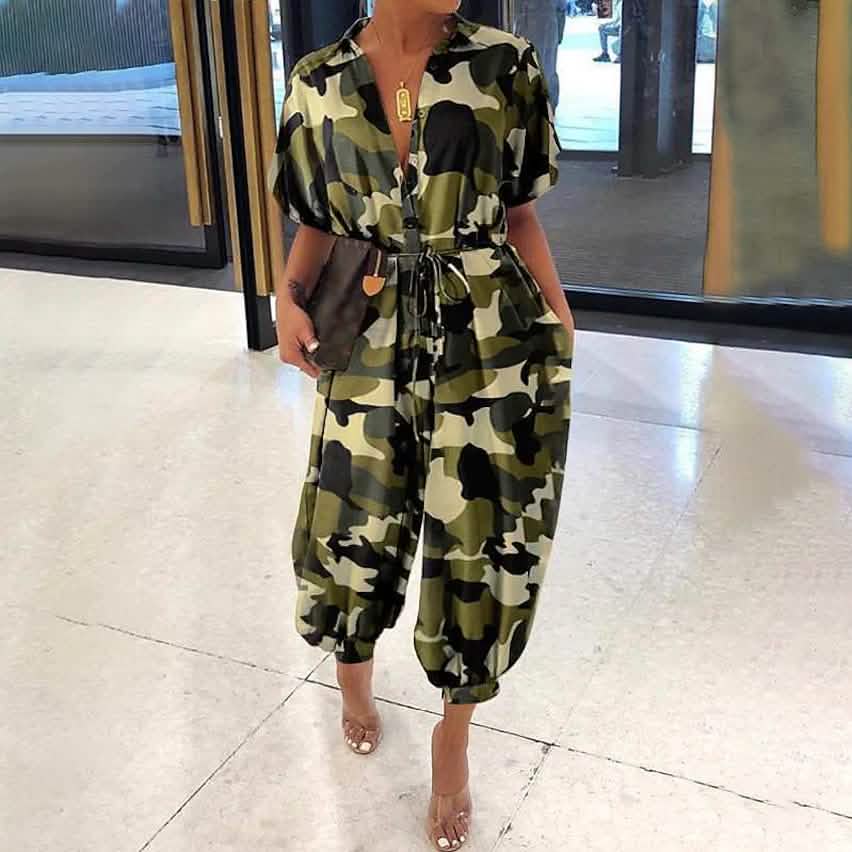 Women's Ordinary Deep V Jumpsuit DailySale