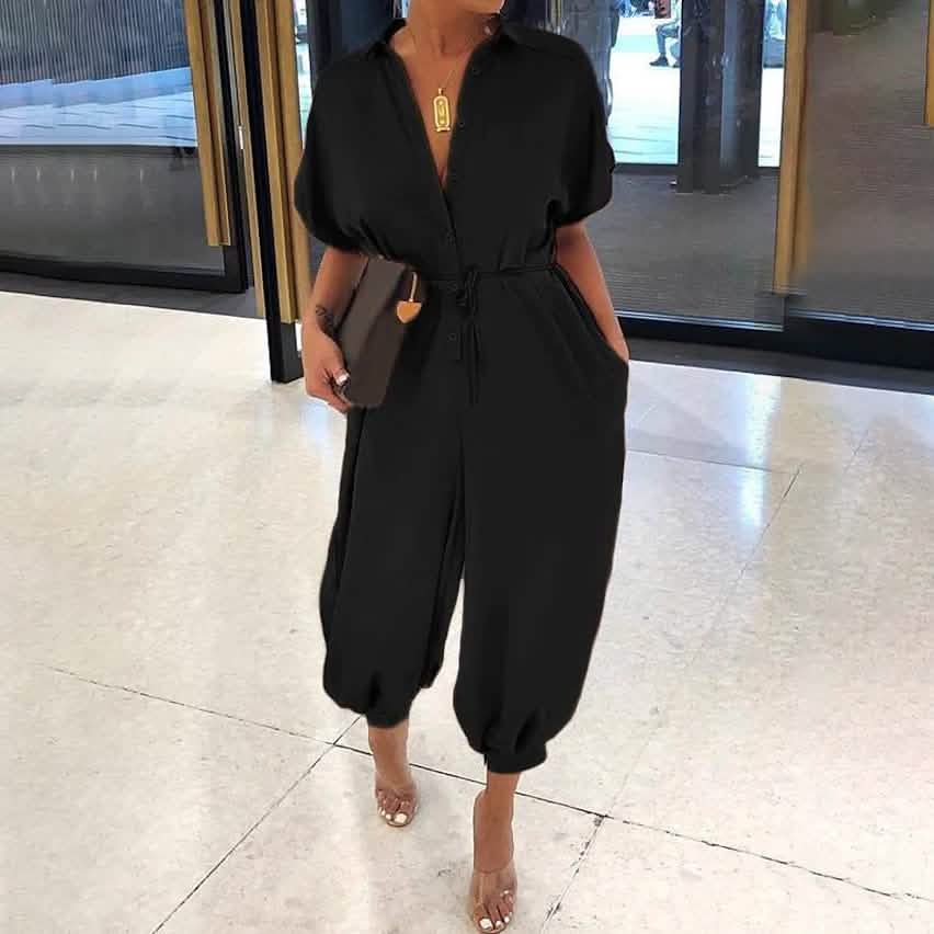 Women's Ordinary Deep V Jumpsuit DailySale