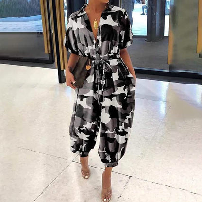 Women's Ordinary Deep V Jumpsuit DailySale