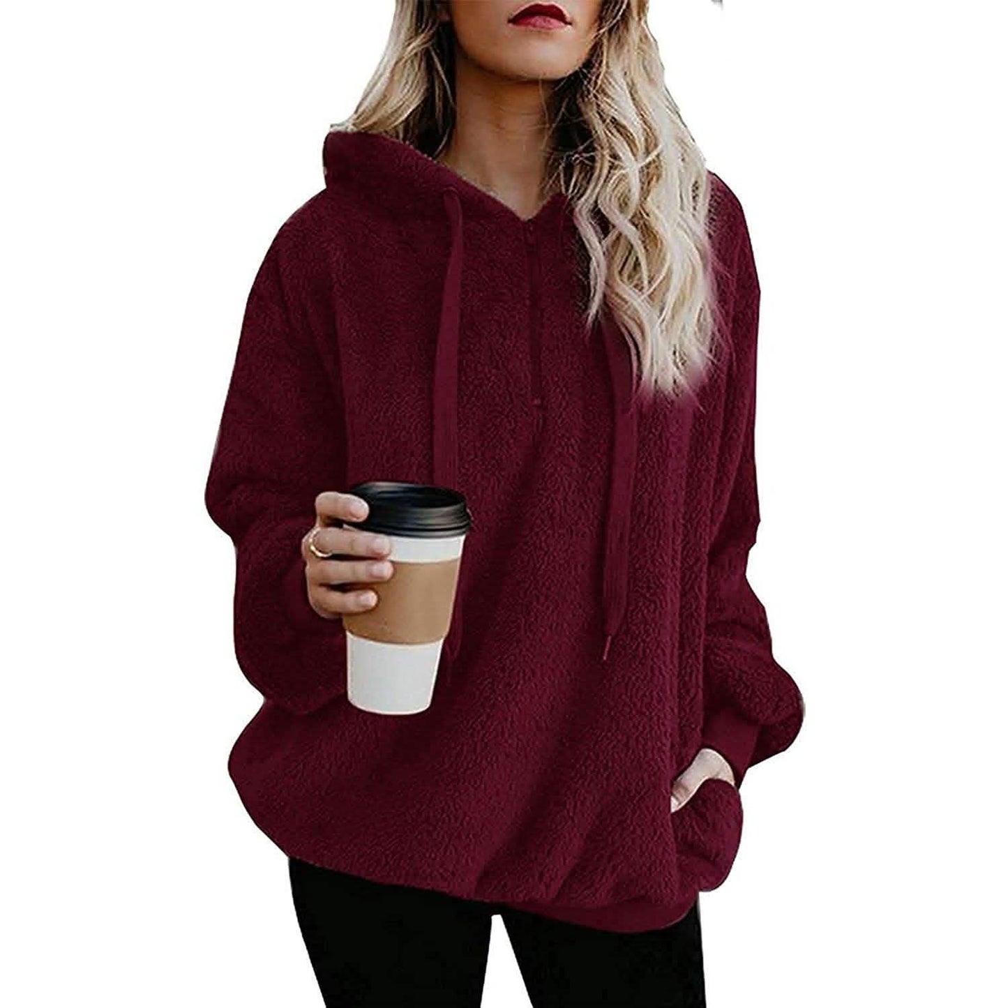 Women's Oversized Fleece Hoodie DailySale