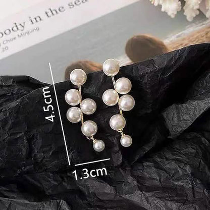 Women's Pearl Alloy Stud Earrings DailySale