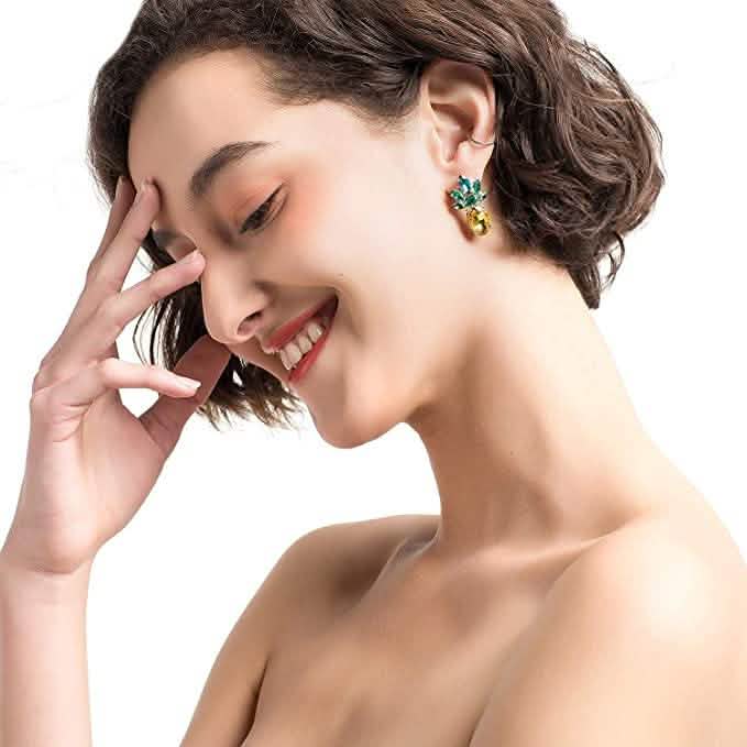 Women's Pineapple Earrings DailySale