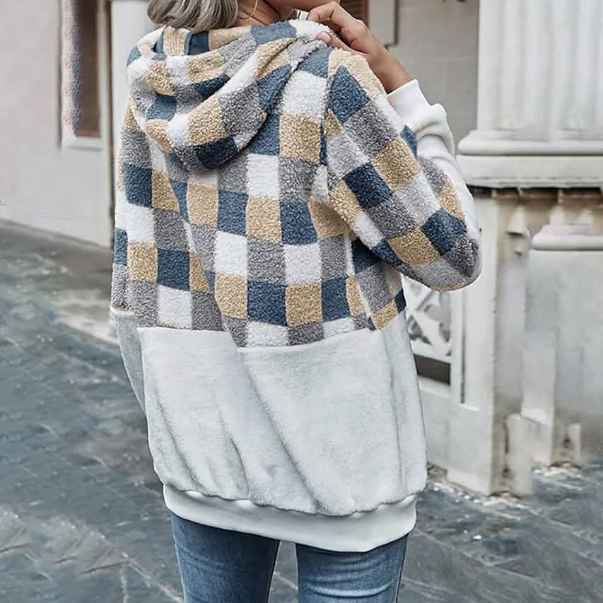 Women's Plaid Casual Daily Sports Other Prints Streetwear Hoodies DailySale