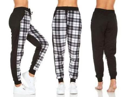 Women's Plaid Jogger Pants With Pockets DailySale