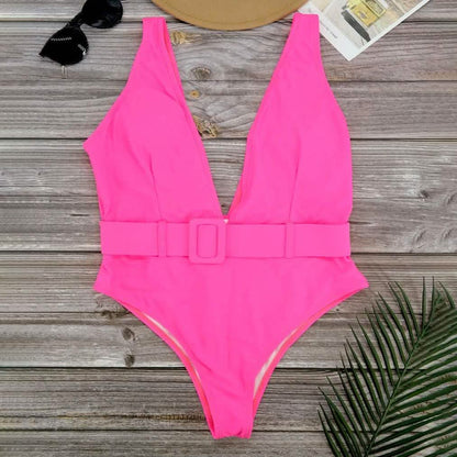 Women's Plunge One-Piece Swimsuit DailySale