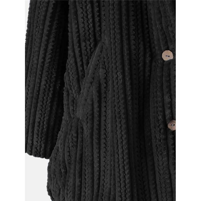 Women's Plus Size Coat Button Pocket DailySale