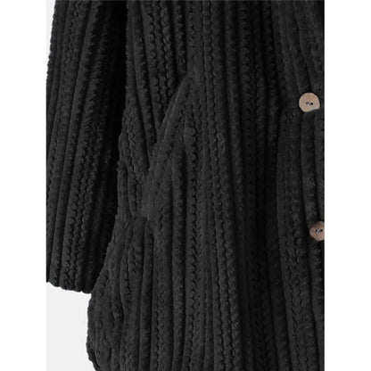 Women's Plus Size Coat Button Pocket DailySale