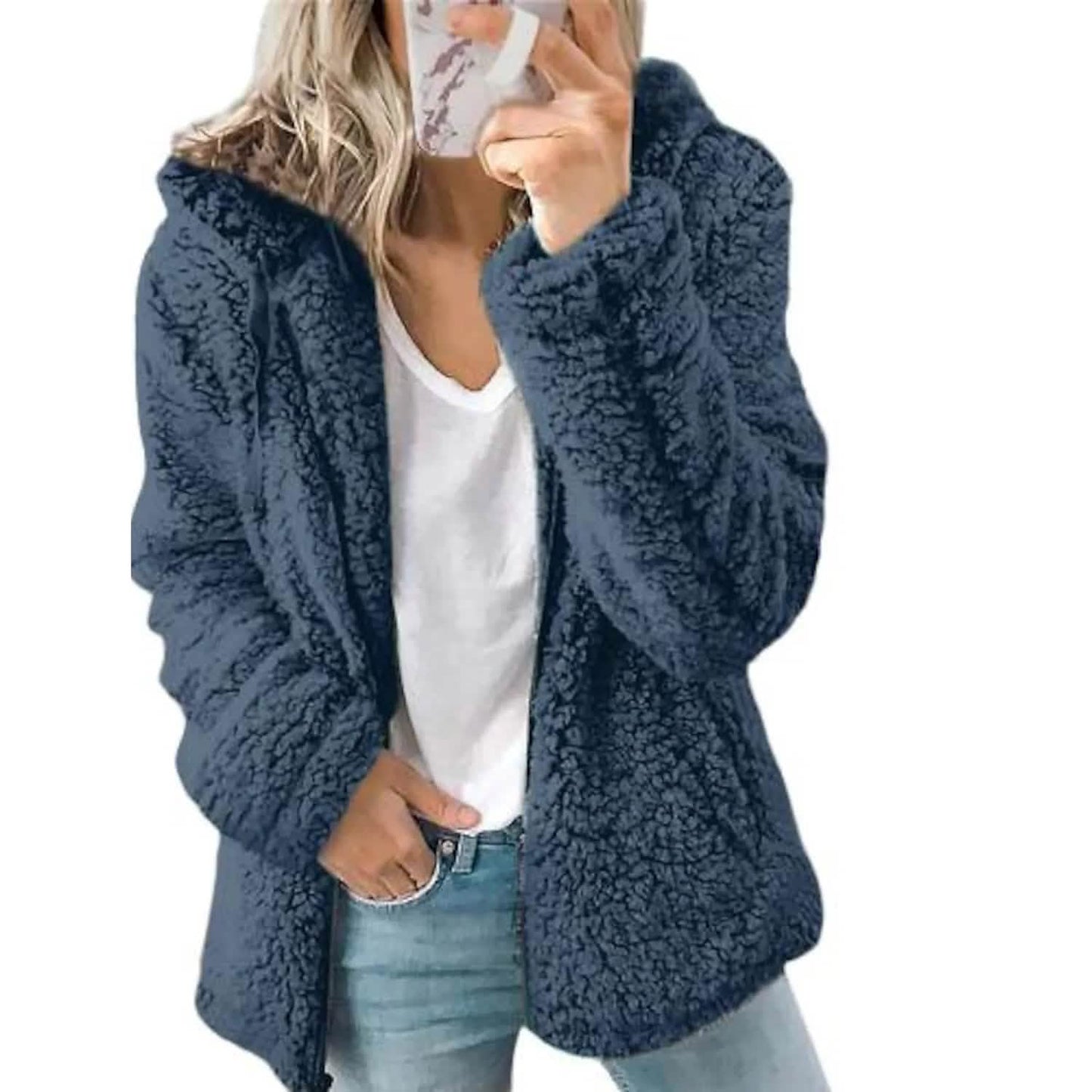 Women's Plus Size Hoodie Coat Long Sleeve DailySale