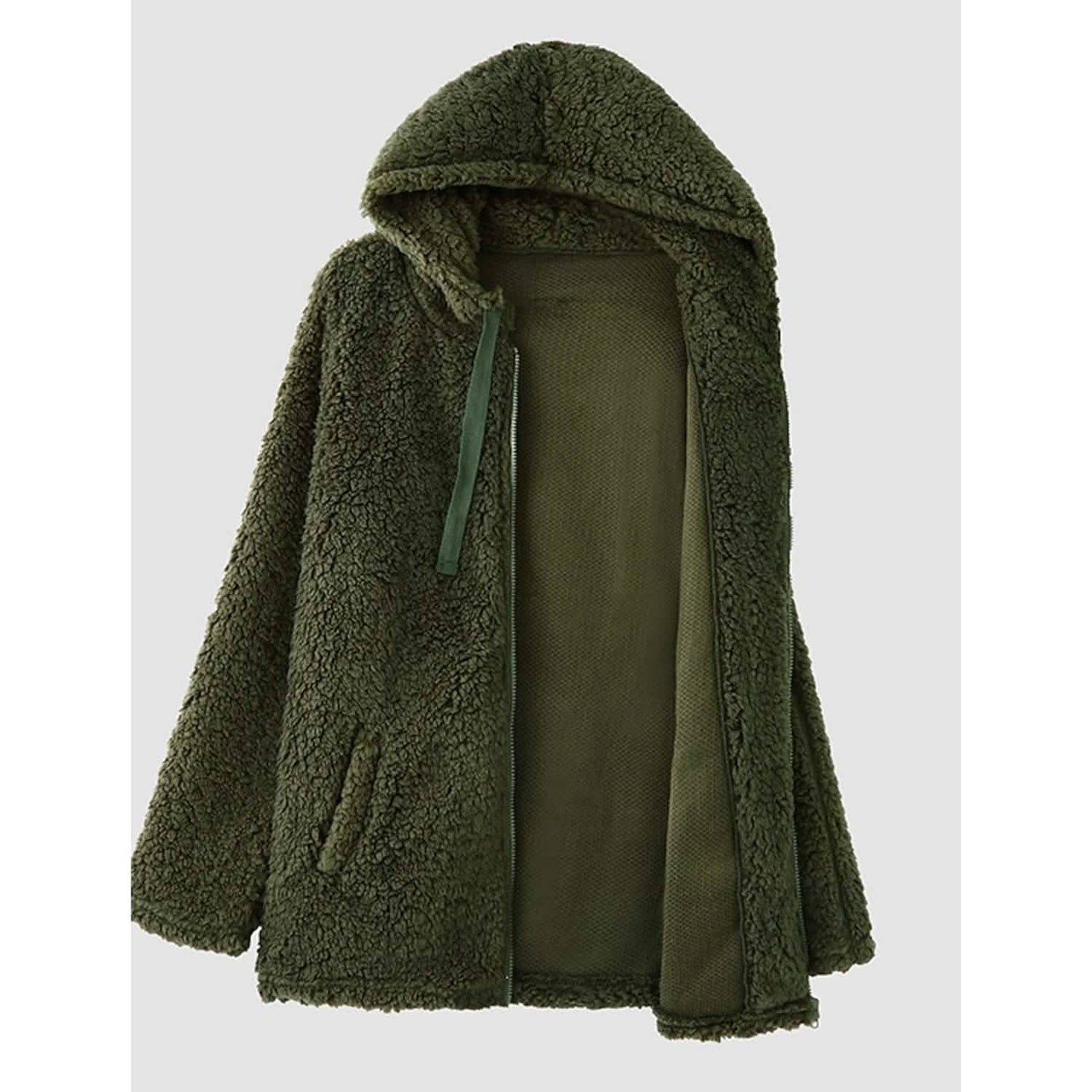 Women's Plus Size Hoodie Coat Long Sleeve DailySale