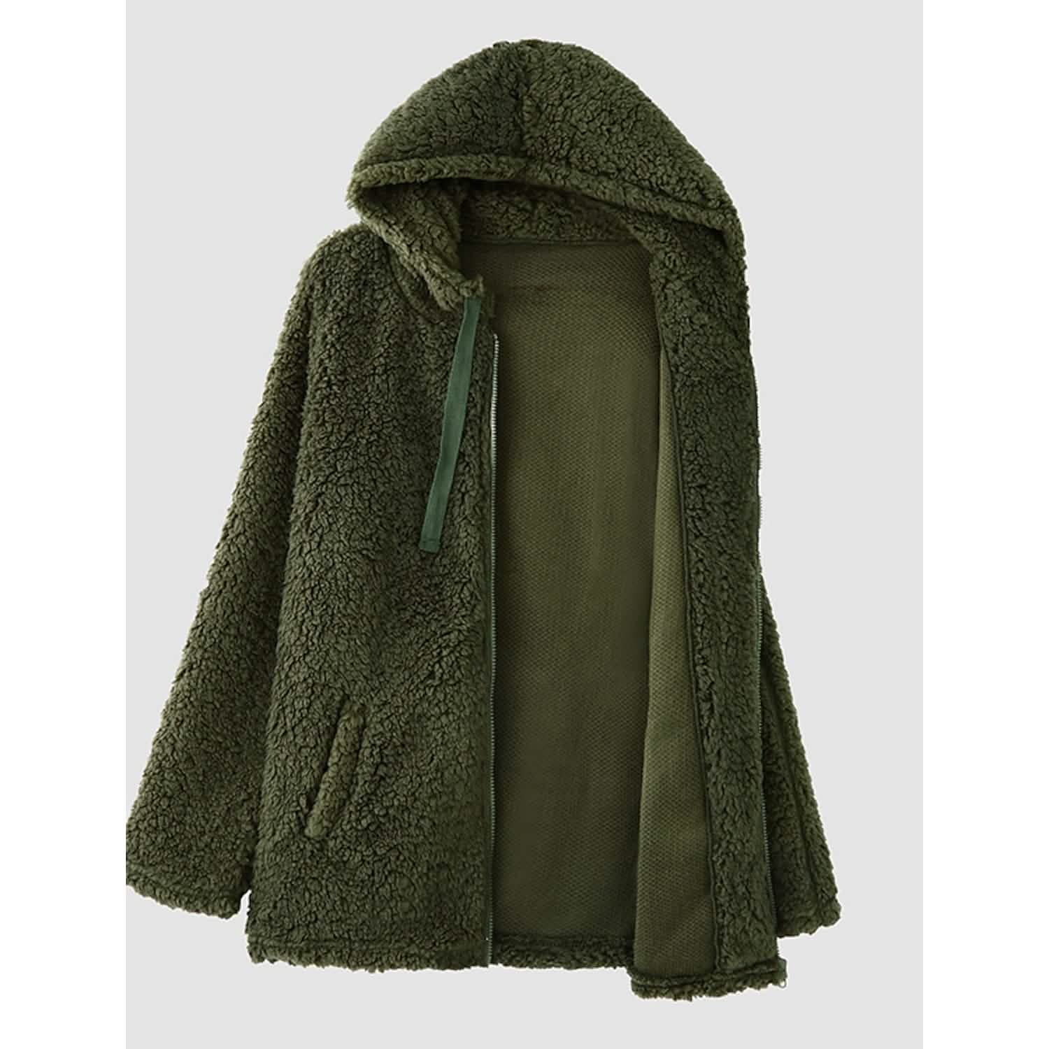 Women's Plus Size Hoodie Coat Long Sleeve DailySale