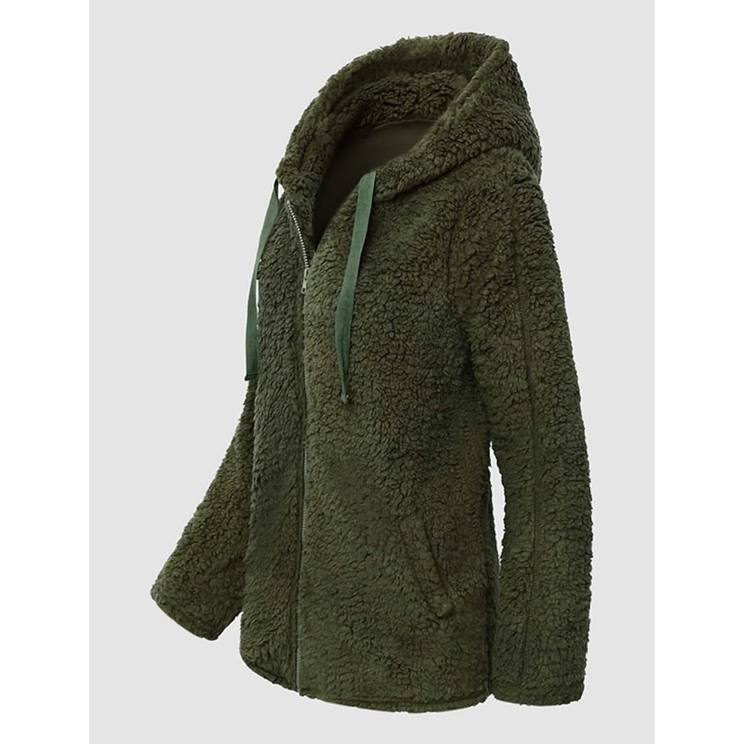 Women's Plus Size Hoodie Coat Long Sleeve DailySale