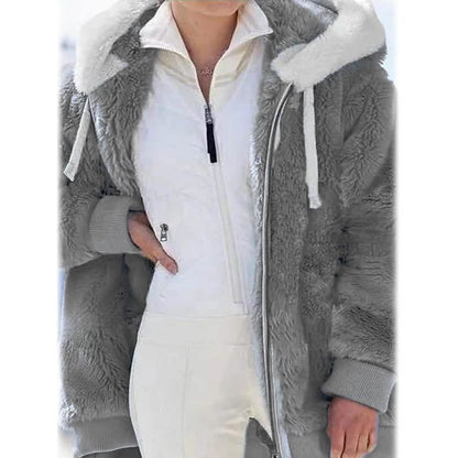 Women's Plus Size Hoodie Coat Long Sleeve DailySale