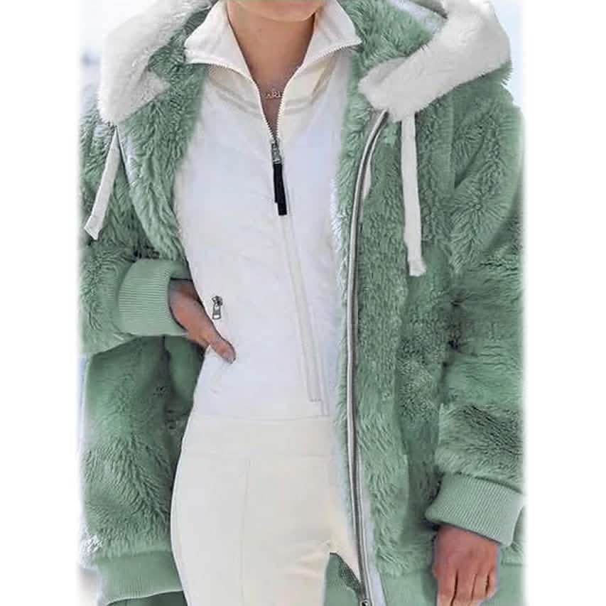 Women's Plus Size Hoodie Coat Long Sleeve DailySale