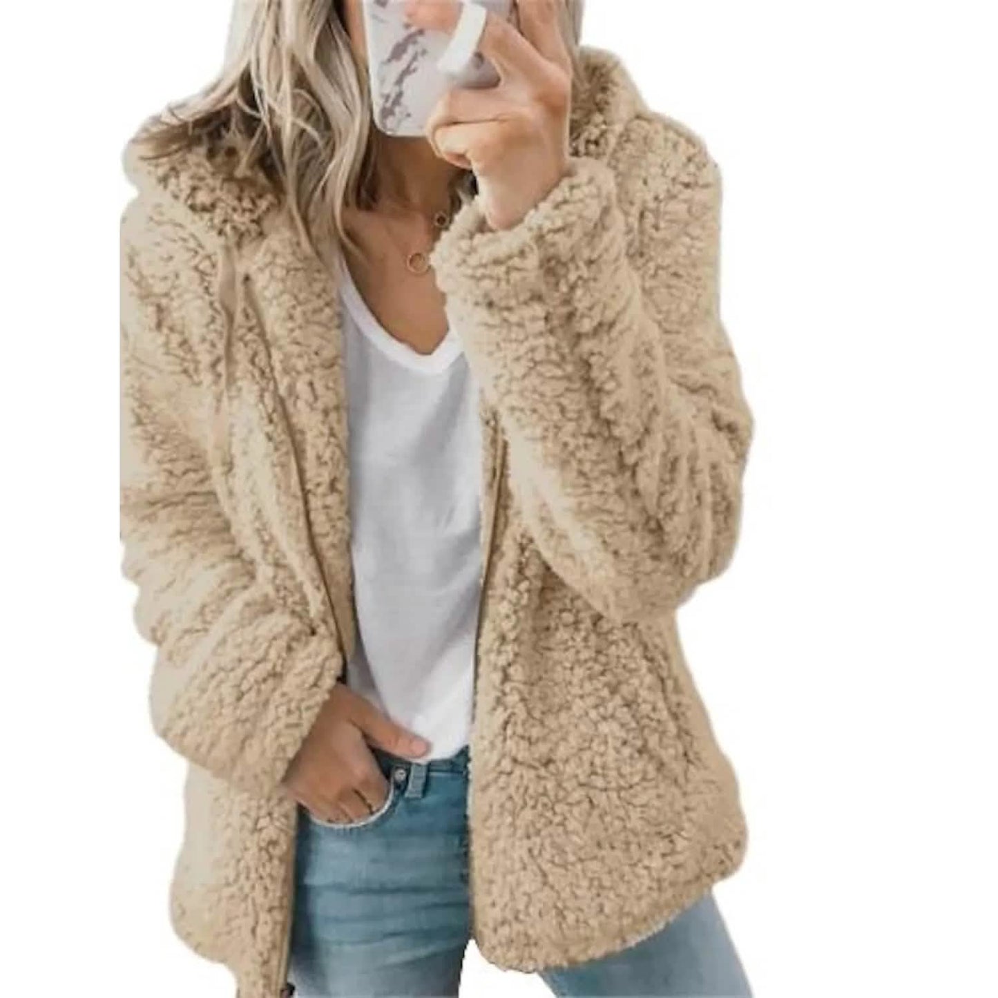 Women's Plus Size Hoodie Coat Long Sleeve DailySale