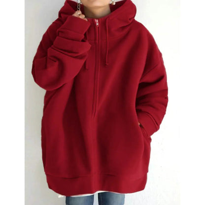 Women's Plus Size Jacket Zipper Pocket Solid Formal Long Sleeve DailySale