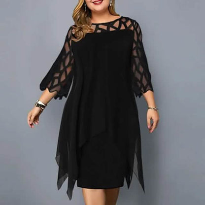 Women's Plus Size Solid Color Sheath Dress DailySale