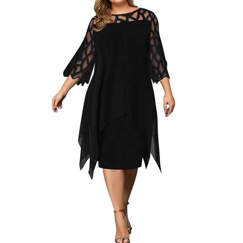 Women's Plus Size Solid Color Sheath Dress DailySale