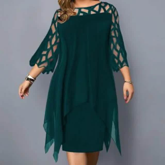 Women's Plus Size Solid Color Sheath Dress DailySale