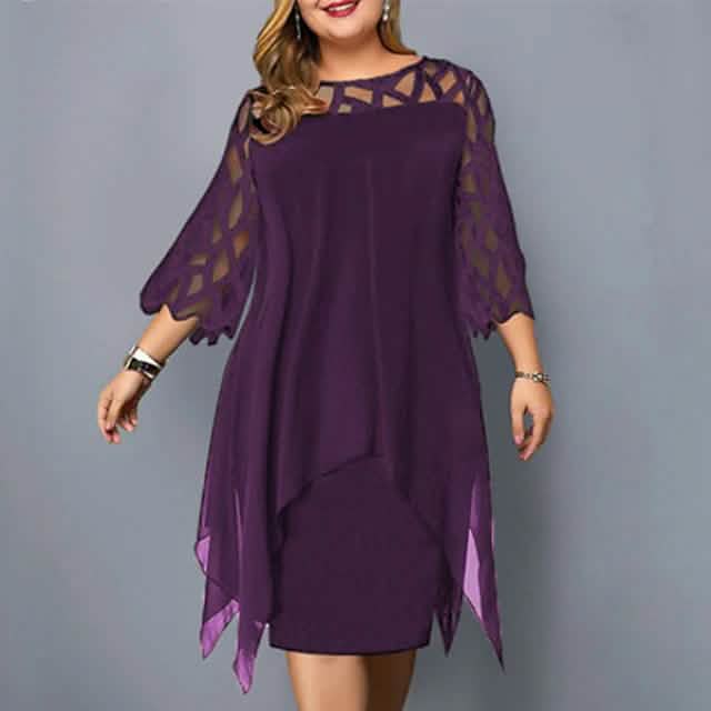 Women's Plus Size Solid Color Sheath Dress DailySale