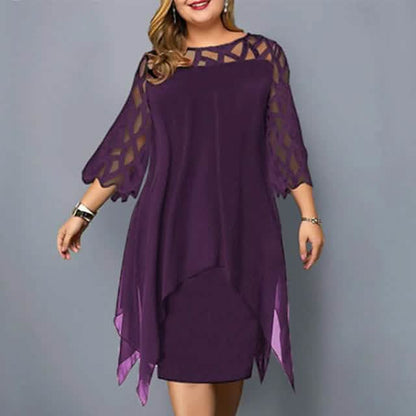 Women's Plus Size Solid Color Sheath Dress DailySale