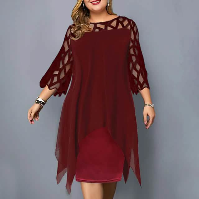 Women's Plus Size Solid Color Sheath Dress DailySale