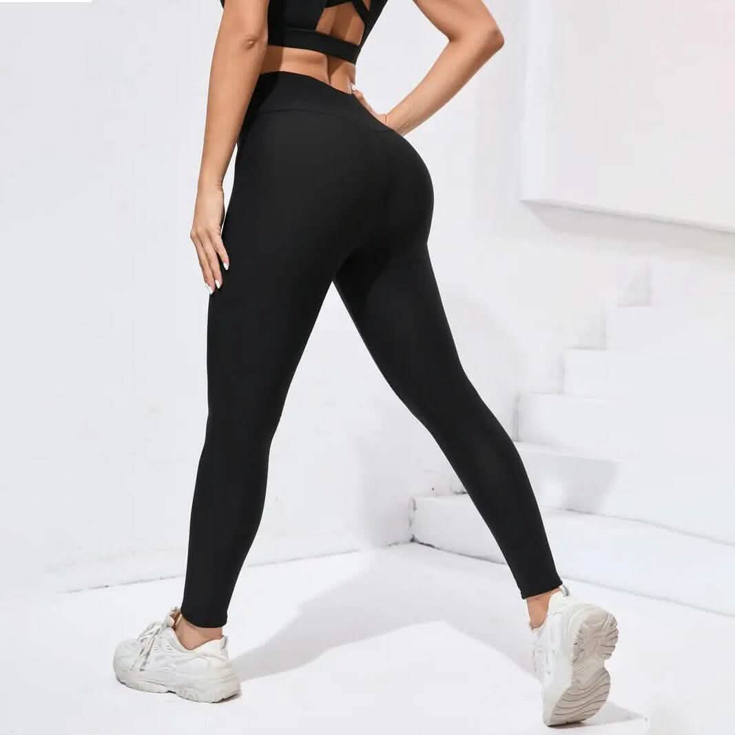 Women's Plush Lined Sherpa Leggings High-Stretch Yoga Pants DailySale