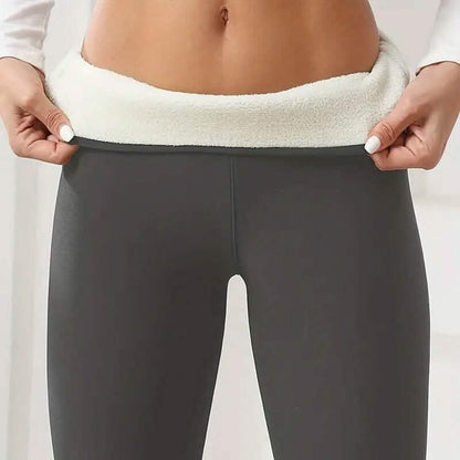 Women's Plush Lined Sherpa Leggings High-Stretch Yoga Pants DailySale