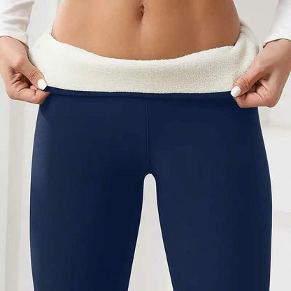 Women's Plush Lined Sherpa Leggings High-Stretch Yoga Pants DailySale