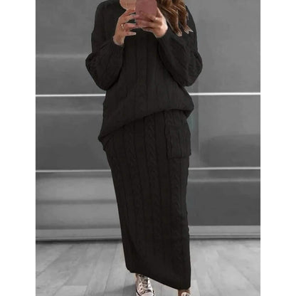 Women's Pocket Knitted Patchwork Solid Casual Long Sleeve Loose Sweater DailySale