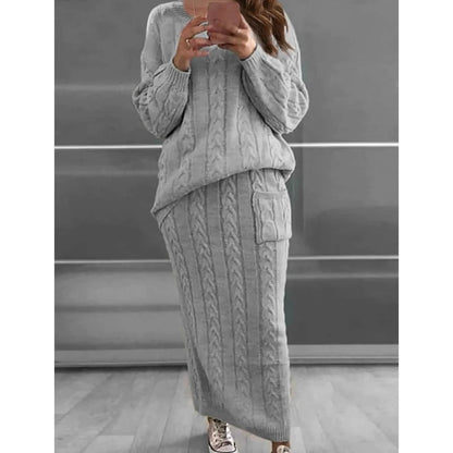 Women's Pocket Knitted Patchwork Solid Casual Long Sleeve Loose Sweater DailySale