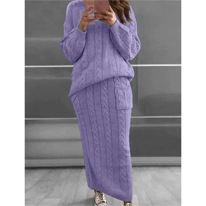 Women's Pocket Knitted Patchwork Solid Casual Long Sleeve Loose Sweater DailySale