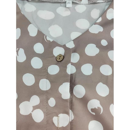 Women's Polka Dot Long Sleeve Casual Shirt DailySale