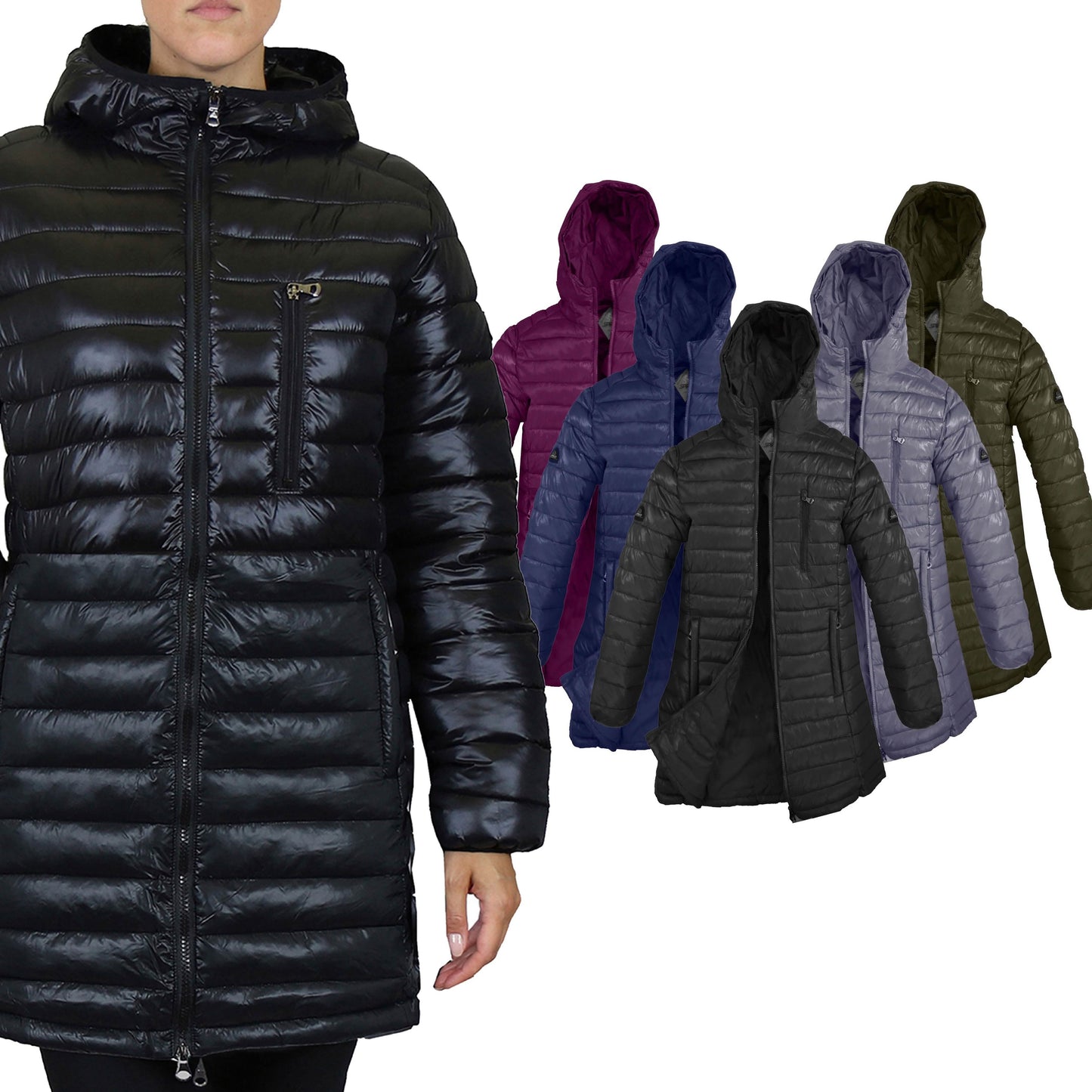 Women's Puffer Bubble Jacket With Non-Detachable Hood DailySale