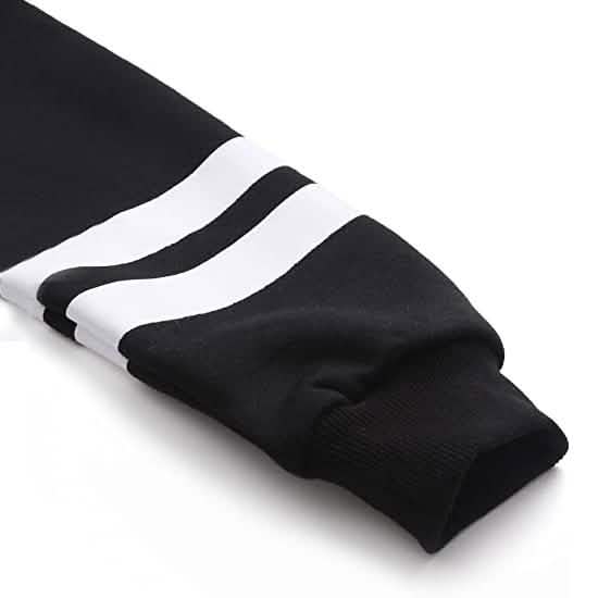 Women's Pullover Fleece Drop Shoulder Striped Hoodie DailySale