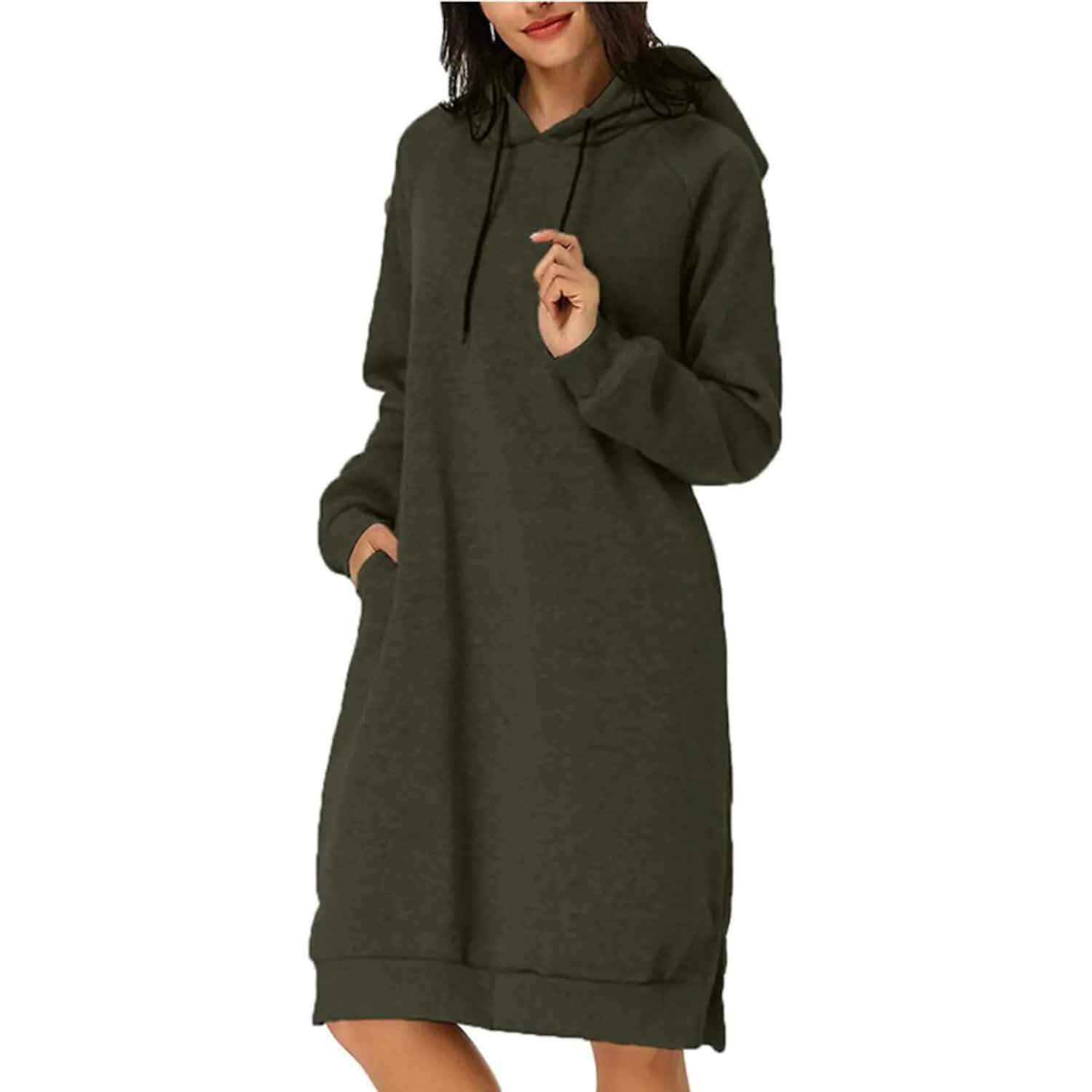 Womens Pullover Hoodie Dress DailySale