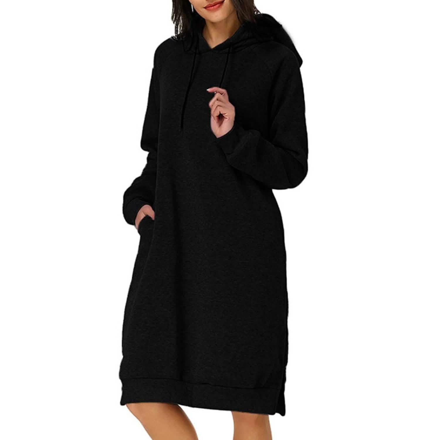 Womens Pullover Hoodie Dress DailySale