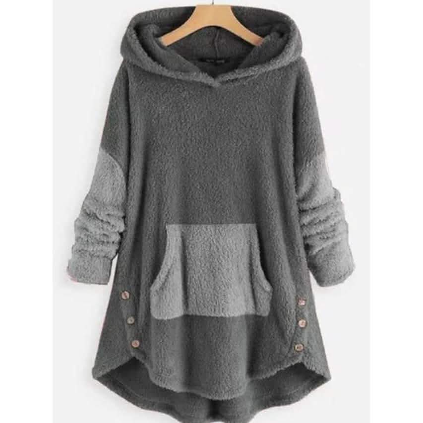 Women's Pullover Solid Colored Hoodie DailySale