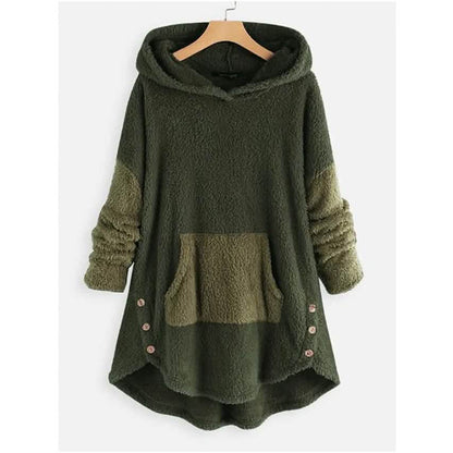Women's Pullover Solid Colored Hoodie DailySale